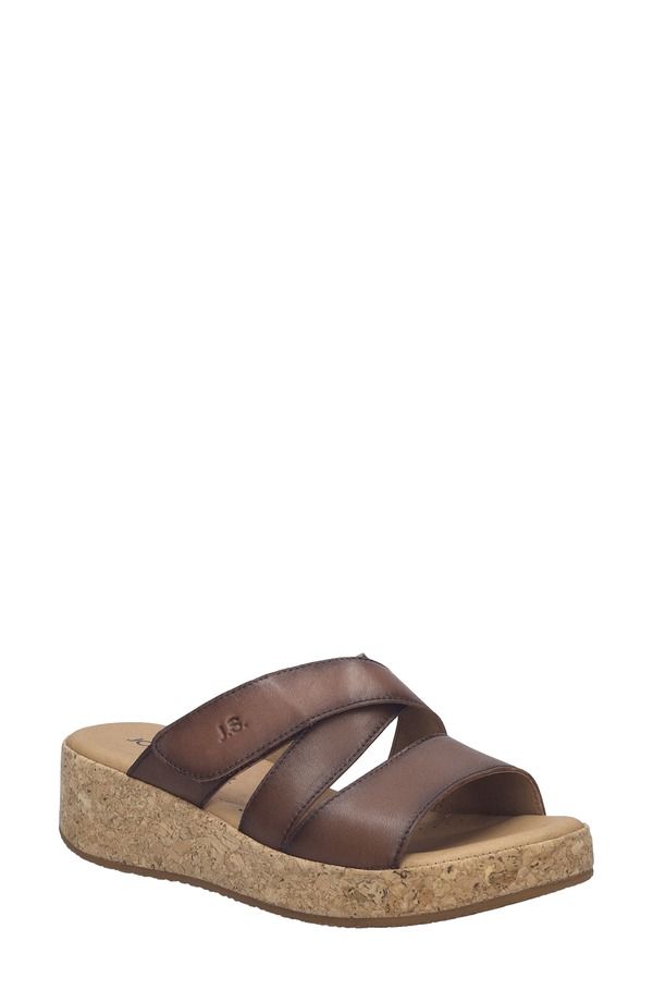ジョセフセイベル レディース シューズ サンダル プラットフォーム Josef Seibel Evita 04 Platform Wedge Slide Sandal Cognac