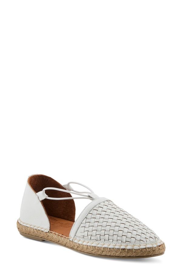 スプリングステップ レディース シューズ サンダル Spring Step Clovaespadrille Flat White ホワイト
