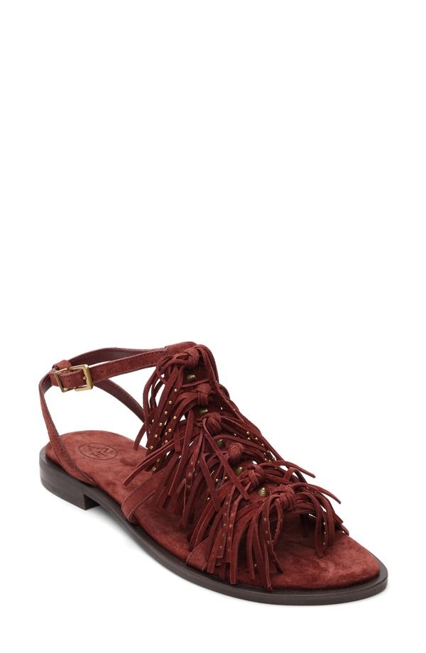アッシュ レディース シューズ サンダル フリンジ Ash Panic Fringe Sandal Marsala