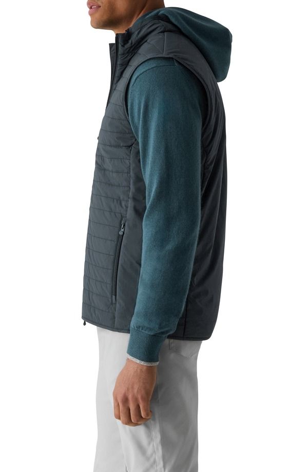 グレイソン メンズ アウター ジャケット・ブルゾン キルティング ベスト Greyson Yukon Ultralight Hybrid Quilted Puffer Vest Anthracite
