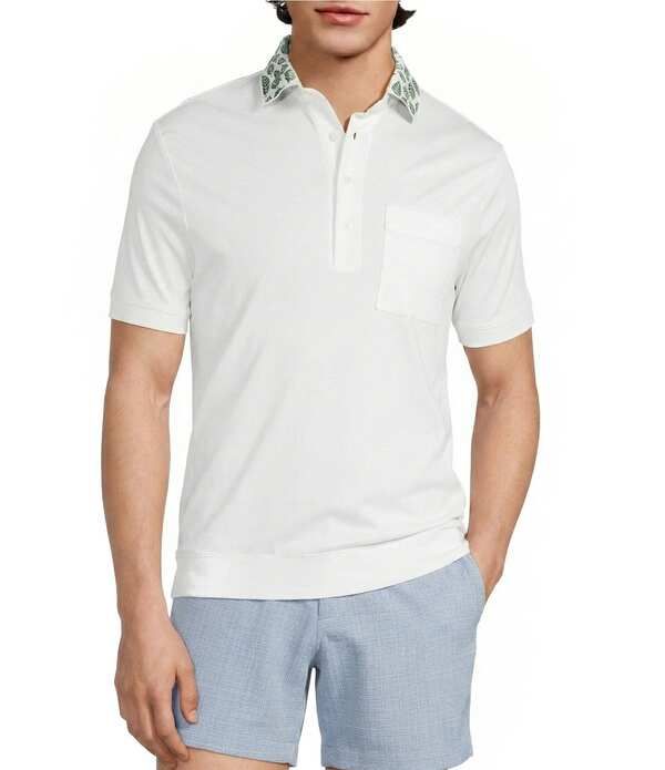 ムラノ メンズ トップス シャツ スリムフィット ダービー Murano Corsa Di Cavalli Derby Collection Slim Fit Mint Collar Short Sl