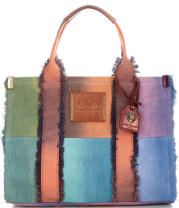 カートジェイガーロンドン レディース バッグ Kurt Geiger London Southbank Frayed Rainbow Tote Bag Rainbow Multi マルチカラー