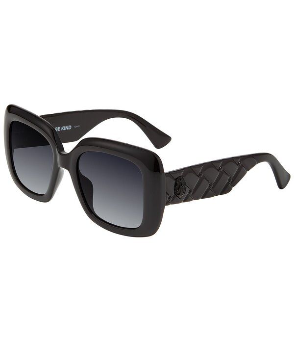 カートジェイガーロンドン レディース アクセサリー サングラス・アイウェア Kurt Geiger London Womens KGL1042 55mm Square Sunglasses Black