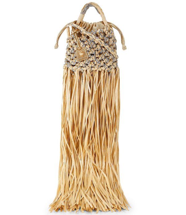 カートジェイガーロンドン レディース バッグ ミニ Kurt Geiger London Mini Macrame Crystal Clutch Dark Beige ベージュ