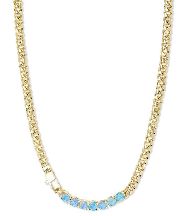 メリンダマリア レディース アクセサリー ネックレス・チョーカー レース Melinda Maria Baby Julian Loves Opals Necklace Blue Opal ブルー