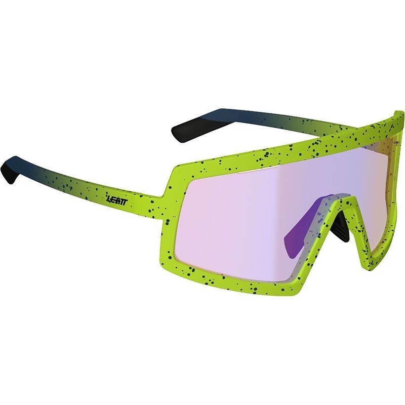 リアット メンズ アクセサリー サングラス・アイウェア Leatt Mad Viz One Sunglasses Yellow Iriz Fuchsia 41 VLT フューシャ