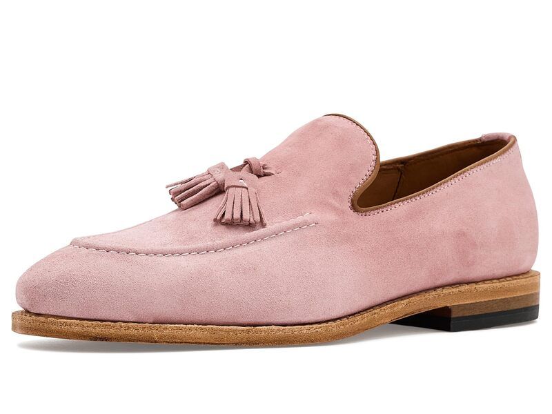 アレン エドモンズ メンズ シューズ スリッポン・ローファー Allen Edmonds RandtasseloaferMoc Shoes Light Pink Sued ピンク