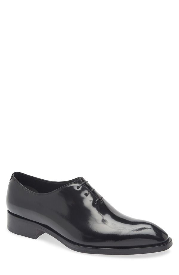 トム・フォード メンズ シューズ オックスフォード TOM FORD Patent Wholecut Oxford Black ブラック 281,160円