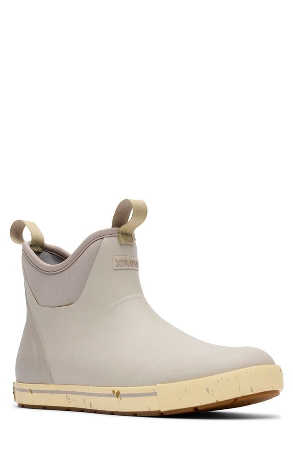 エクストラタフ メンズ シューズ ブーツ・レインブーツ アンクル XTRATUF Camp Ankle Deck Boot Greige