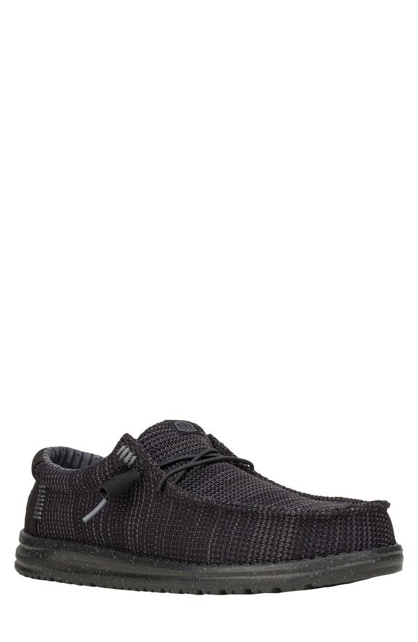 ヘイデュード メンズ シューズ スリッポン・ローファー Hey Dude Wally Stretch Sox SlipOn Black Black ブラック