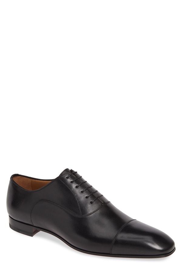 クリスチャン・ルブタン メンズ シューズ オックスフォード キャップ Christian Louboutin Greggo Cap Toe Oxford Bk01 Black ブラック