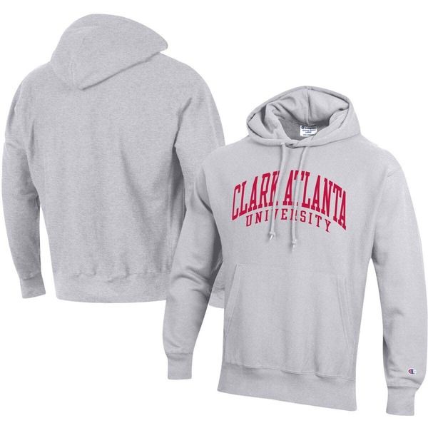 チャンピオン メンズ アウター パーカー・スウェットール Mens Champion Gray Clark Atlanta University Panthers Tall Arch Pullover