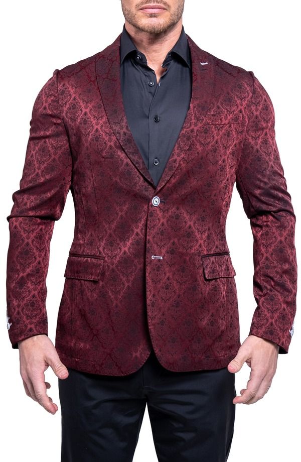 マセオ メンズ アウター ジャケット・ブルゾン ブレザー Maceoo Descartes Ascension2184 Unconstructed Blazered レッド 147,400円