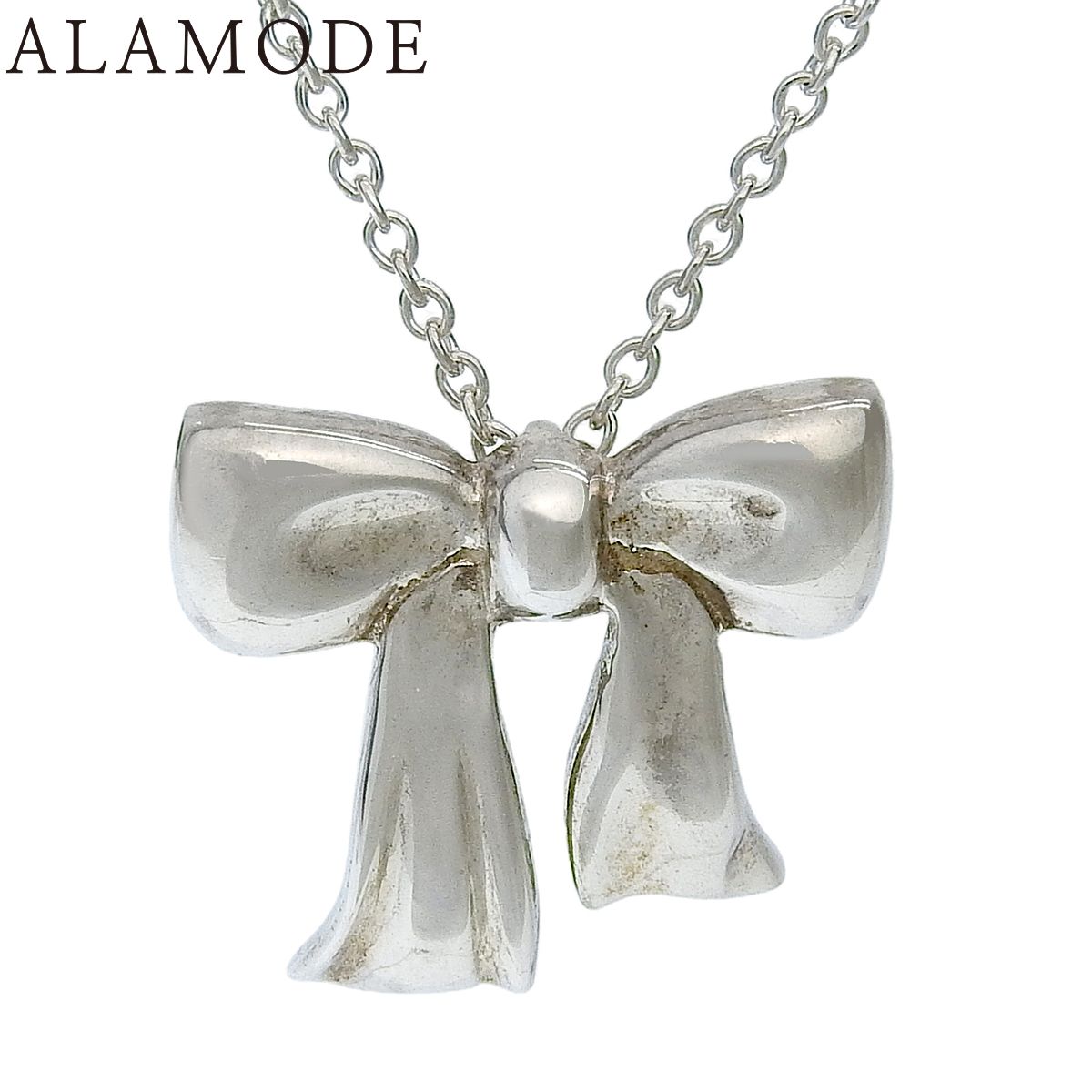 TIFFANY&Co.(ティファニー) リボン ネックレス シルバー SV925 アクセサリー ジュエリー シルバー銀 レディース 40802199146【中古】【アラモード】