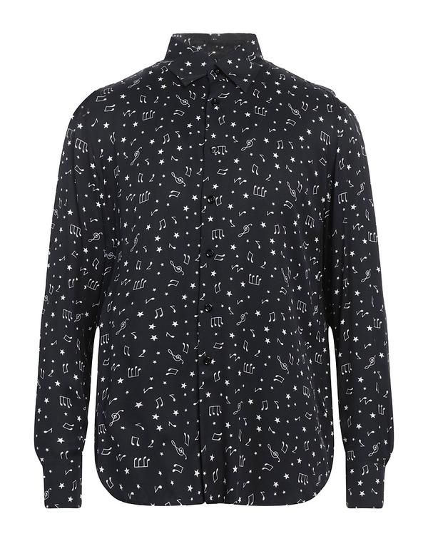 PT トリノ メンズ トップス シャツ PTorino 柄入りシャツ Black ブラック