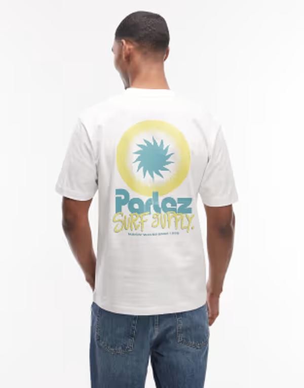 パルレ メンズ トップス Tシャツ プリント グラフィック Parlez Winston Tshirt with back print graphic WHITE ホワイト 19,066円