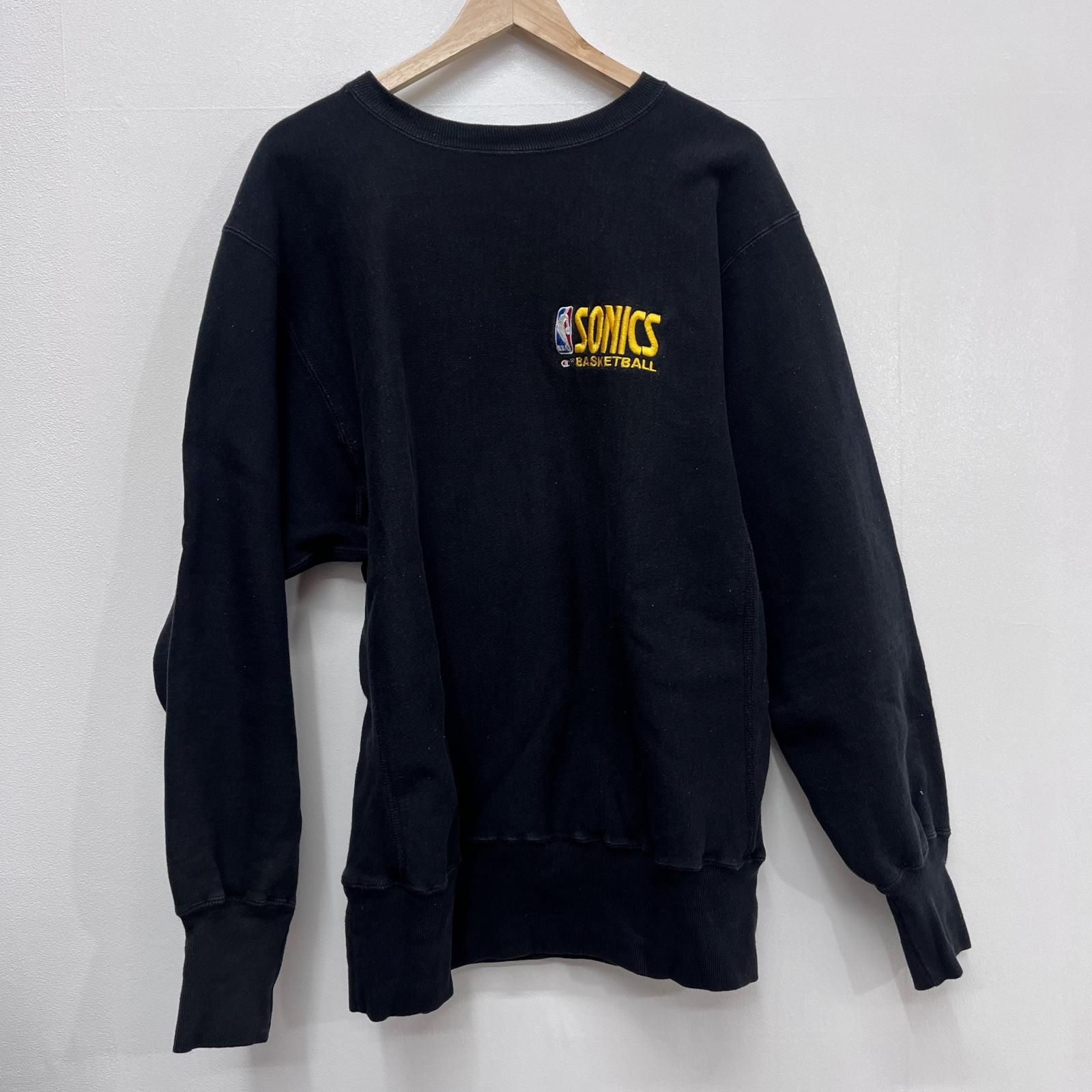 【加古川店】 中古 Champion | チャンピオン スウェット REVERSE WEAVE:SONICS メキシコ製 ブラック サイズ：XL 【101】