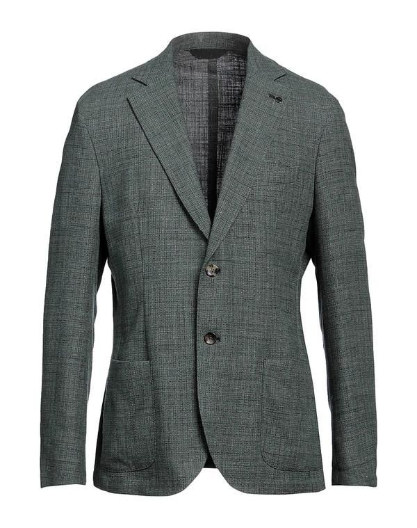 パオローニ メンズ アウター ジャケット・ブルゾン PAOLONI テーラードジャケット Dark Green グリーン