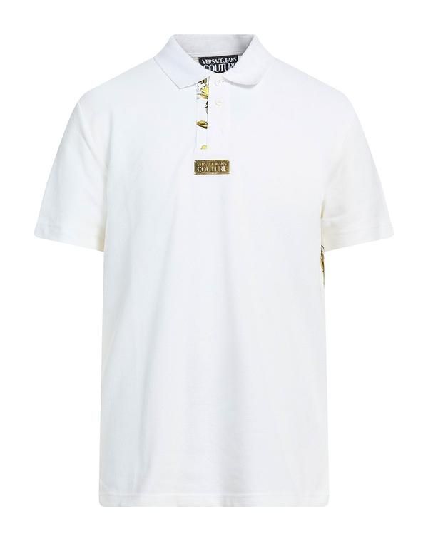 ヴェルサーチ メンズ トップス ポロシャツ VERSACE JEANS COUTURE ポロシャツ Off White オフホワイト