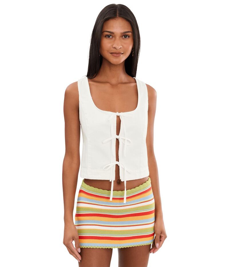ウミーユアムーム レディース トップス シャツ Show Me Your Mumu Lena Tie Tank Seasalt