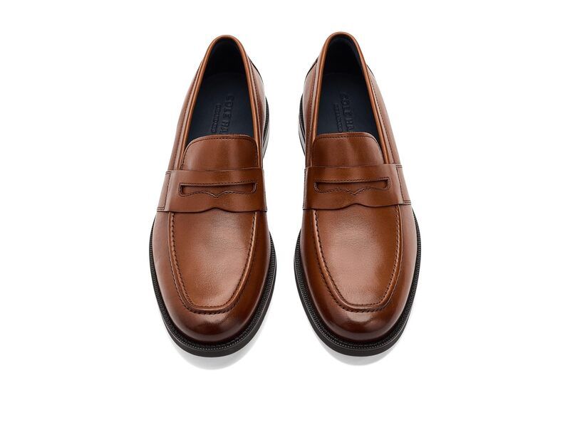 コールハーン メンズ シューズ スリッポン・ローファー Cole Haan Bedford Penny Loafers British TanJav タン