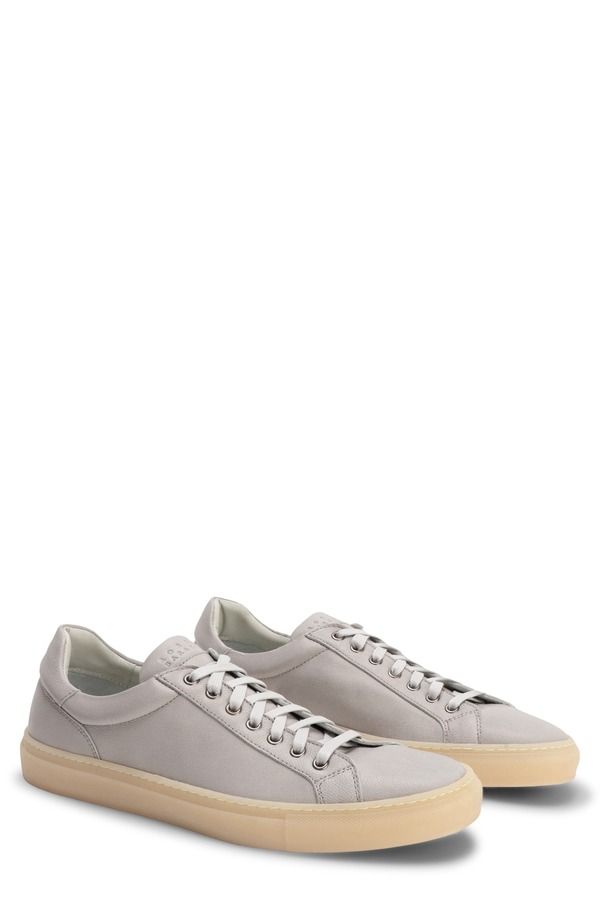 ロバートバラケット メンズ シューズ スニーカー レザー Robert Baraketterrence Low Top Leather Sneaker Stone ストーン