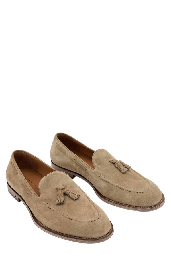 ジョンバルベイトス メンズ シューズ スリッポン・ローファー レザー John Varvatos Barrow Leather Tasseloafer Chestnut 125,400円