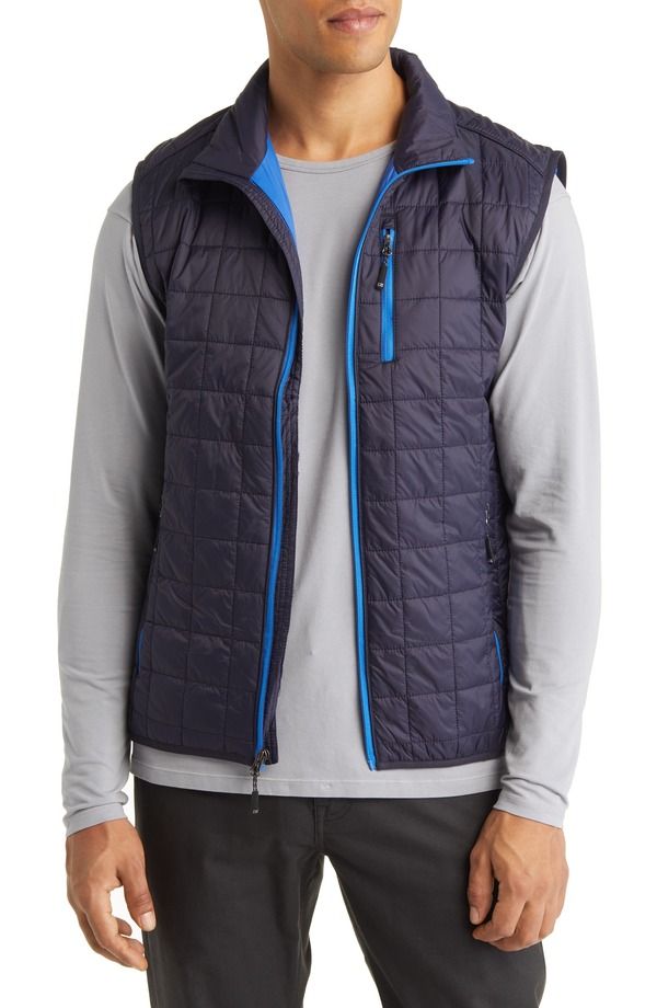 カッターアンドバック メンズ アウター ジャケット・ブルゾン ベスト Cutter Buck Rainier PrimaLoft Vest Dark Navy ネイビー