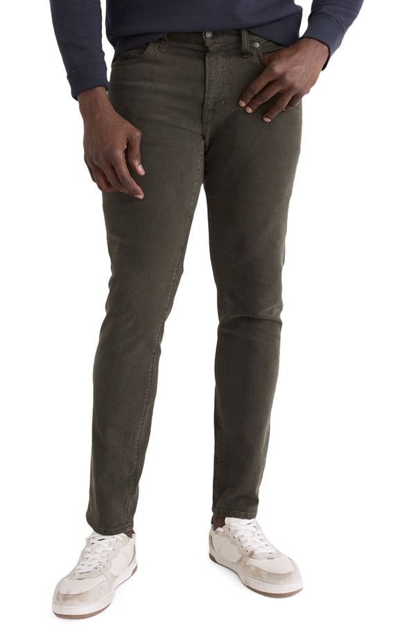 メイドウェル メンズ ボトムス デニムパンツ ジーンズ Madewell Mens Garment Dyed Athletic Slim Jeans Deep Green グリーン