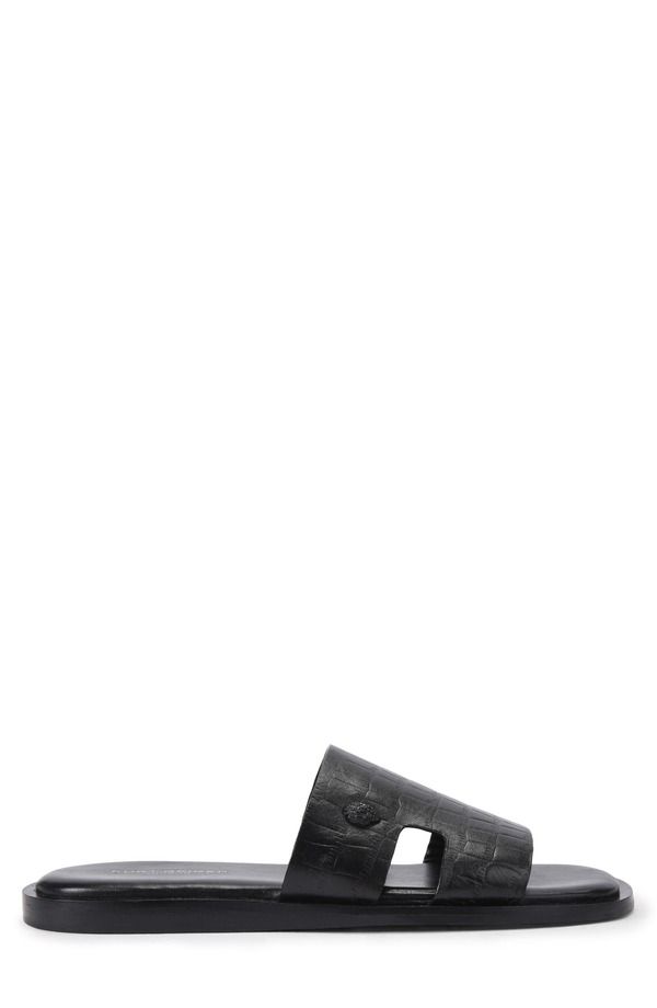 カートジェイガーロンドン メンズ シューズ サンダル カットアウト Kurt Geiger London Bond Cutout Slide Sandal Charcoal チャコール
