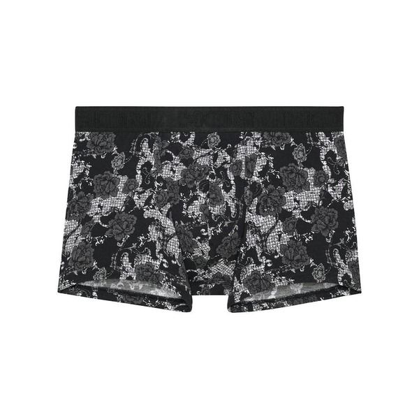 ホム メンズ アンダーウェア ボクサーパンツ HOM Fairmont Boxer Briefs HO1 Black Print ブラック
