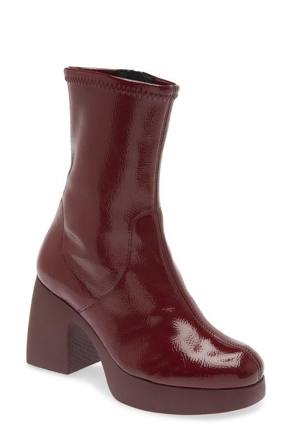 ワンダーズ レディース シューズ ブーツ・レインブーツ プラットフォーム Wonders Platform Bootie Burgundy Patent バーガンディ 44,280円