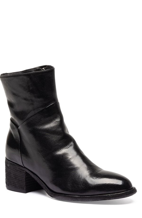 オフィチーネクリエイティブ レディース シューズ ブーツ・レインブーツ レザー Officine Creative Denner 107 Leather AlmondToe Bootie Black