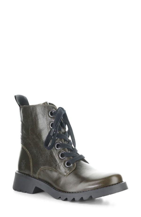 フライロンドン レディース シューズ ブーツ・レインブーツ Fly London Ragi Combat Boot Khaki カーキ