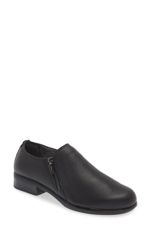 ナオト レディース シューズ スリッポン・ローファー Naot Autan Zip Loafer Soft Black Leather ブラック 40,820円