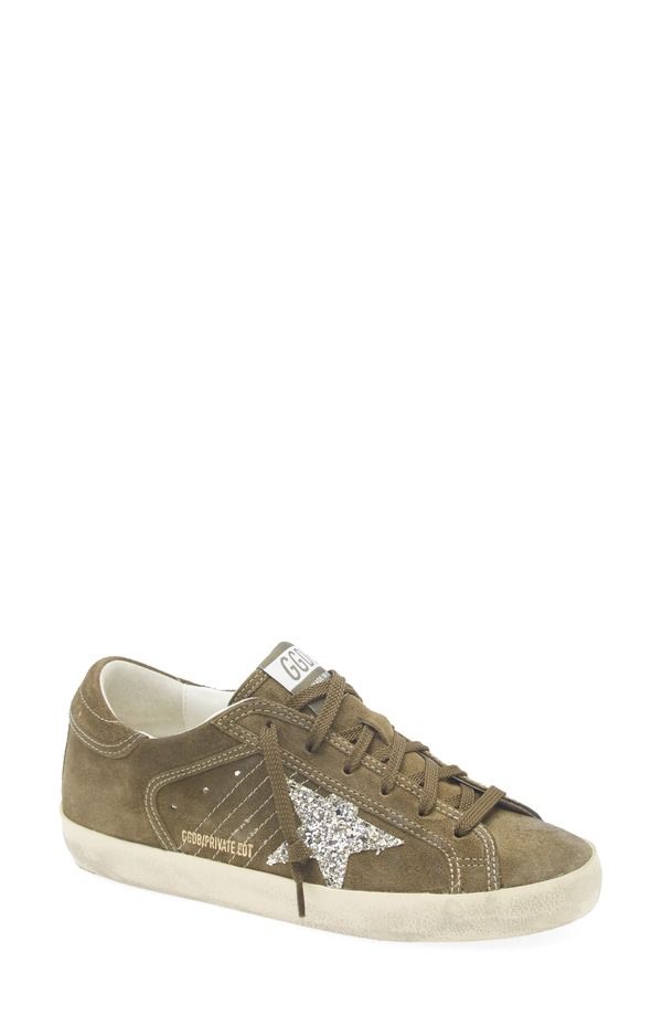 ゴールデングース レディース シューズ スニーカー Golden Goose SuperStar Low Top Sneaker Green Platinum グリーン