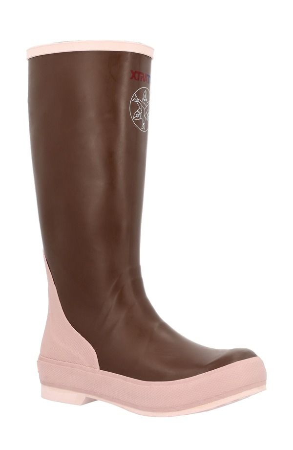 エクストラタフ レディース シューズ ブーツ・レインブーツ XTRATUF 15Inch Legacy Waterproof Boot Brown Pink ピンク