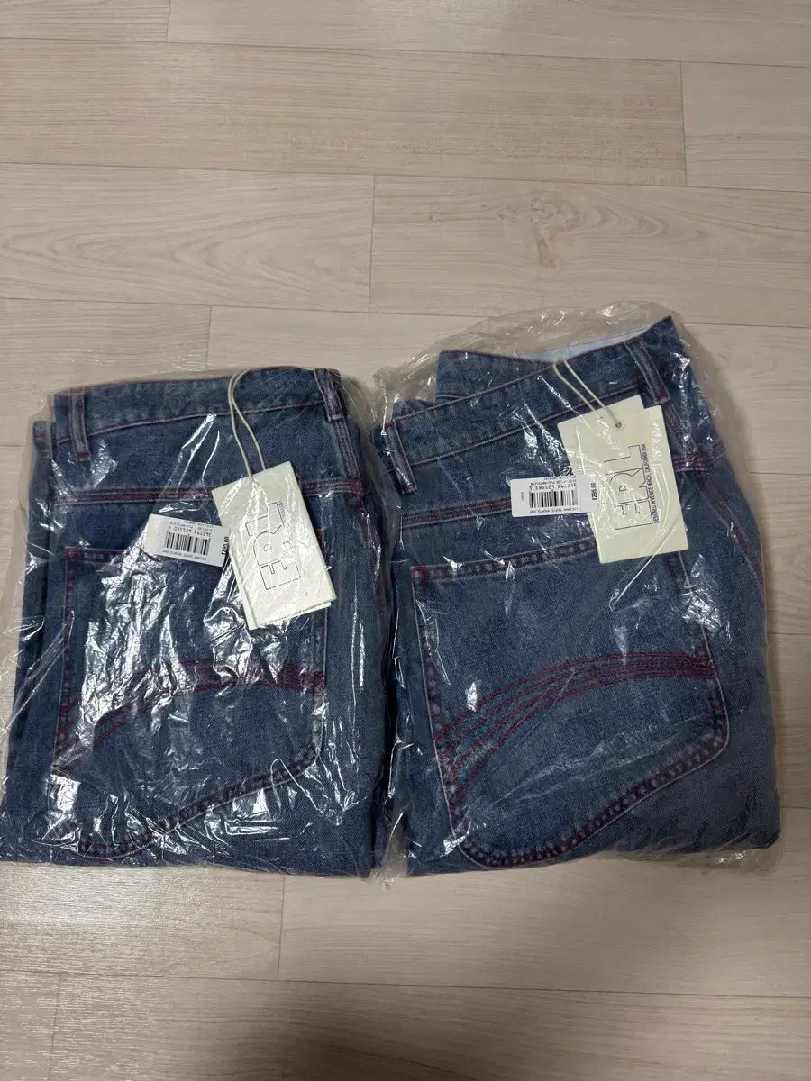 ERL デニム インディアナ スケート ショーツ ブルー L XL
