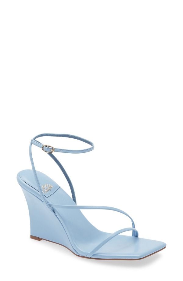 ジェフリー キャンベル レディース シューズ ヒール サンダル アンクル Jeffrey Campbell Highlight Ankle Strap Wedge Sandal Baby Blue ブ