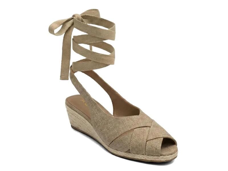 エアロソールズ レディース シューズ サンダル AerosolesRoberta Espadrille Wedge Sandal Taupe トープ