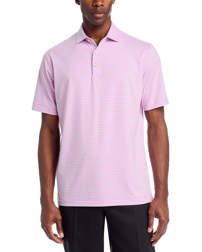 ピーター・ミラー メンズ トップス ポロシャツ Peter Millar Dunnes Performance Polo Shirt Pink Parfait ピンク