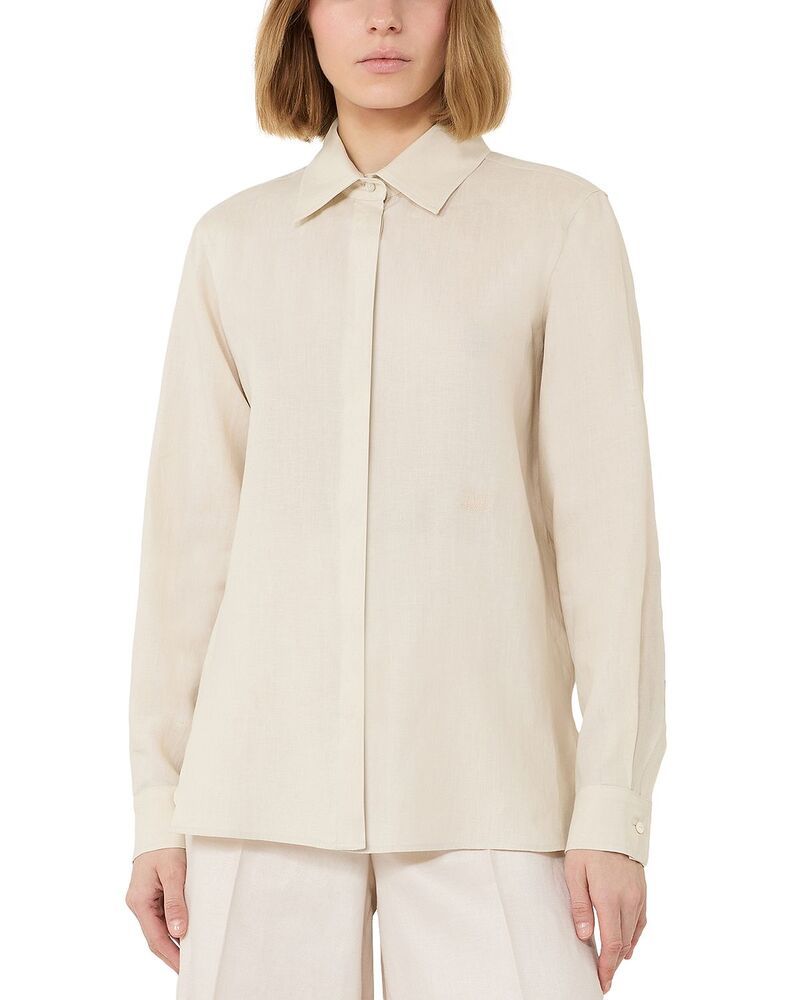 マックスマーラ レディース トップス シャツ リネン Max Mara Linen Shirt Beige ベージュ 80,740円
