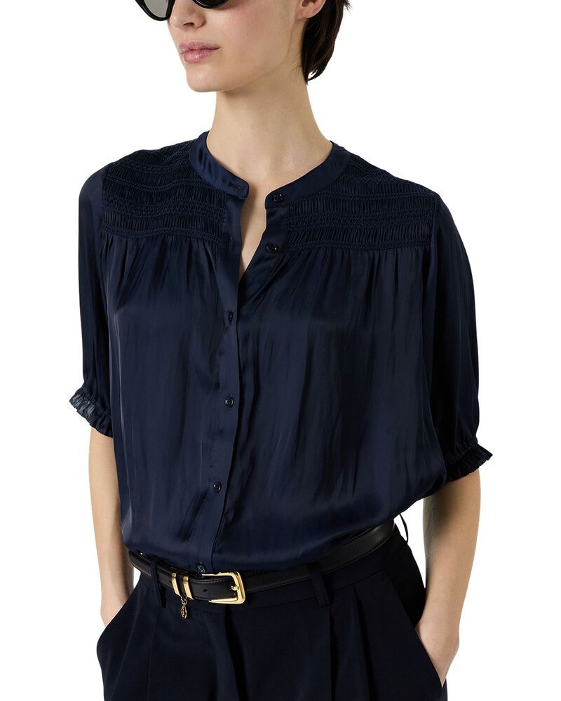 ジェラルド・ダレル レディース トップス シャツ Gerardarel Catrine Buttoned Shirt Navy ネイビー
