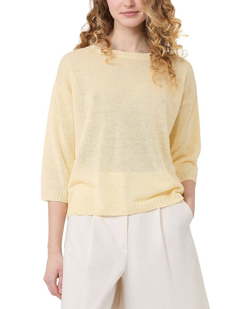 ウィークエンド マックスマーラ レディース アウター ニット・セーター リネン Weekend Max Mara Wkdcannone Linen Sweater Light Yellow イエロー
