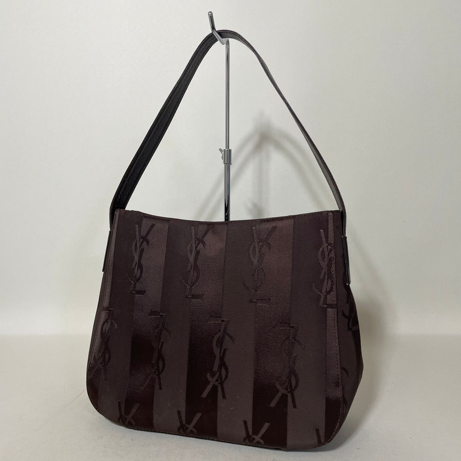 2607-50｜美品｜イヴサンローラン ショルダーバッグ ダークブラウン
