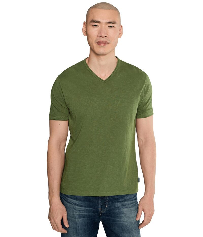 ジョンバルベイトス メンズ トップス シャツ Vネック John Varvatos Miles VNeck3595S26 Light Olive オリーブ