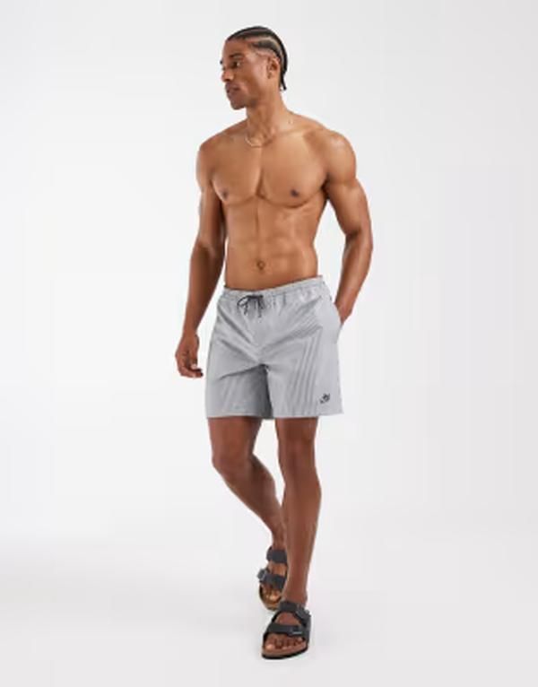オールセインツ メンズ 水着 ハーフパンツ・ショーツ ショートパンツ AllSaints Ciper striped swim shorts and chalk whiteblue ホワイト
