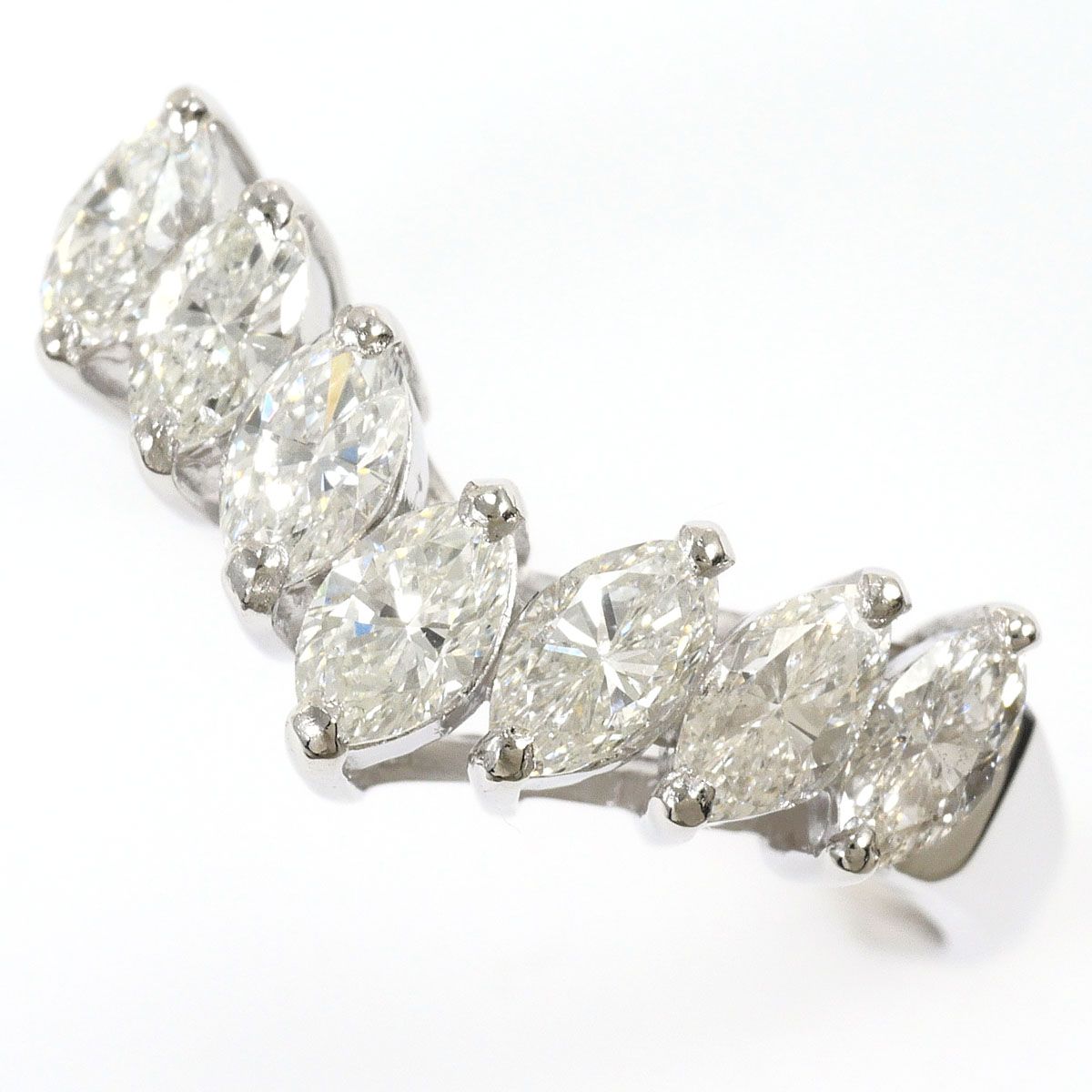 PT900/プラチナ リング・指輪 13号 ダイヤモンド 1.01ct 鑑別書 総重量約4.8g