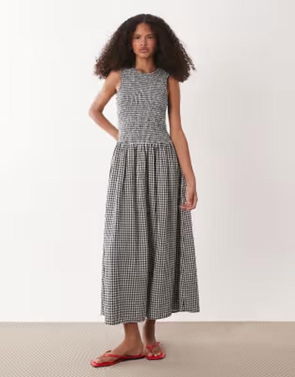 アクセサライズ レディース トップス ワンピース Accessorize shirredrop waist dresstripe Black ブラック 23,532円