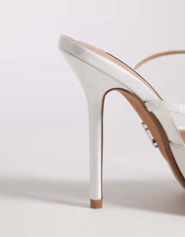 スティーブ マデン レディース シューズ サンダル サテン ヒール Steve Madden Atheria heeled sandals with pearlsatin Ivory Satin アイ
